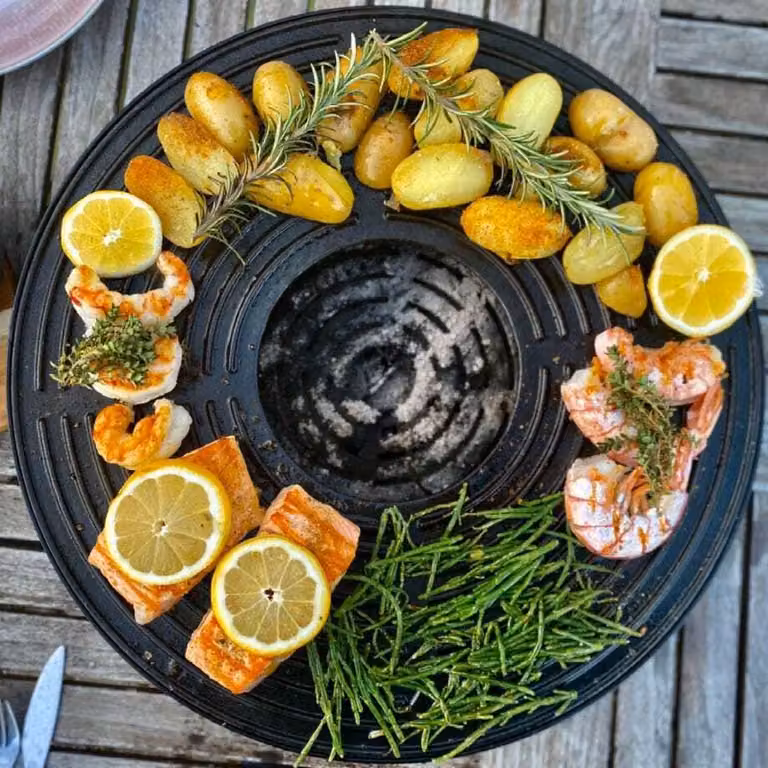 Griglia da tavolo Tabl-O per arrostire, grigliare e cuocere in modo sano