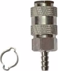 Raccordo a innesto rapido con portagomma Stanley colore argento per tubi D. 6 x 11 mm 156426XSTN