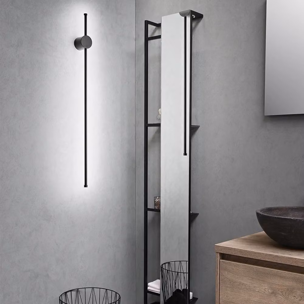 Applique Moderna Perenz Illumina Clock in Alluminio e Acrilico Nero con LED 20W 3000K Luce Bianco Caldo – 2