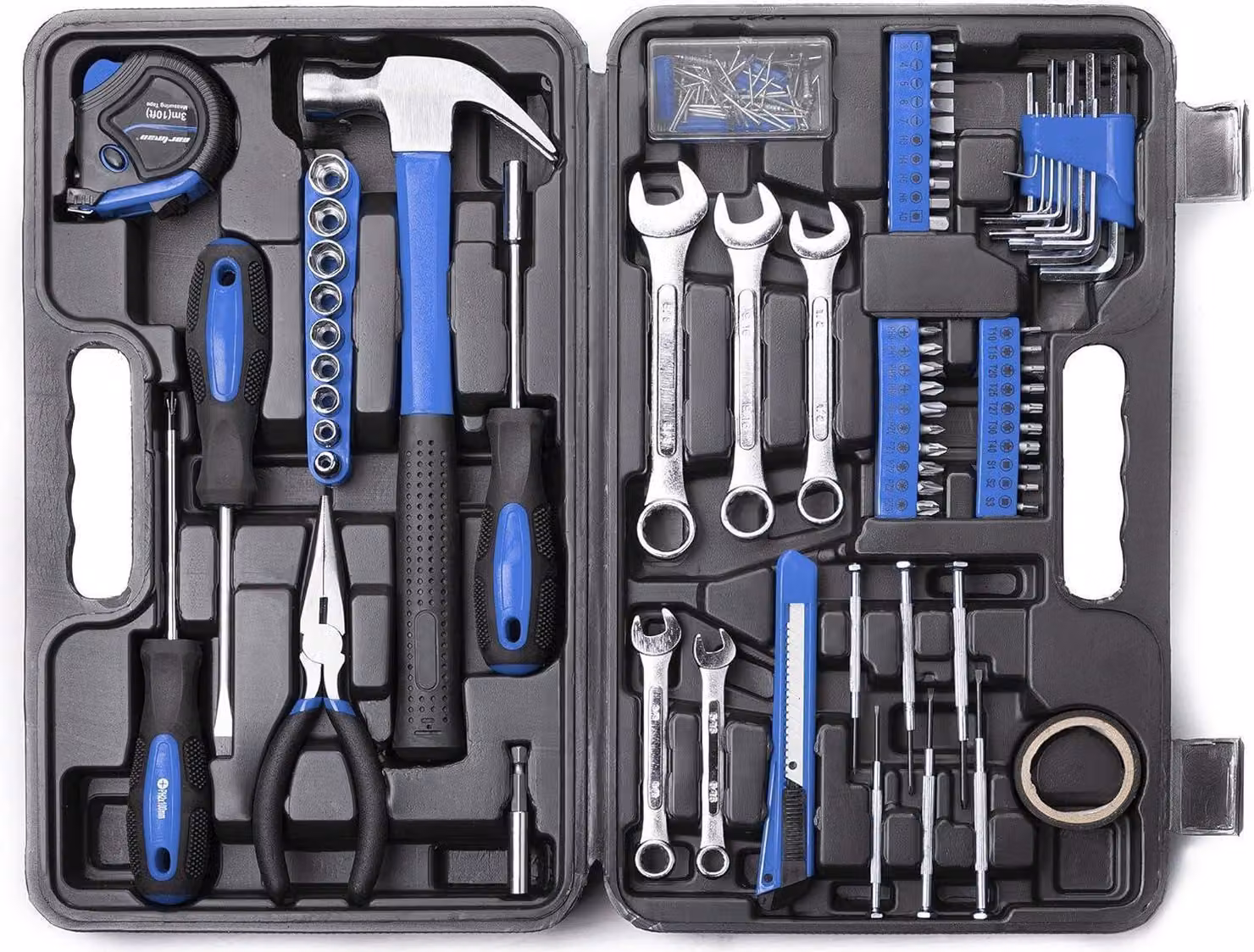 set di utensili professionali da 148 pezzi con valigetta per utensili, set di utensili domestici per l'auto