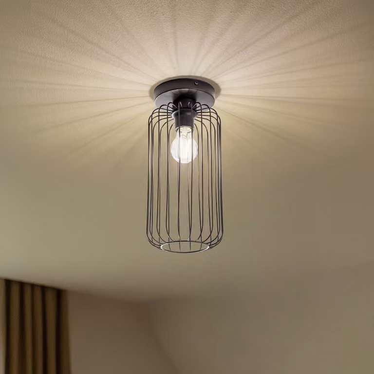 Plafoniera soffitto Barn EMIBIG LIGHTING, dimmerabile, Nero, Soggiorno / Sala da pranzo, Metallo, Moderno, Plafoniera