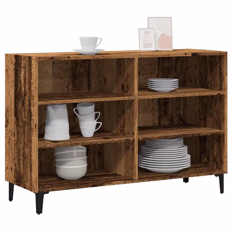 Credenza moderna vidaXL in legno color marrone L: 103,5 cm, P: 35 cm, H: 70 cm