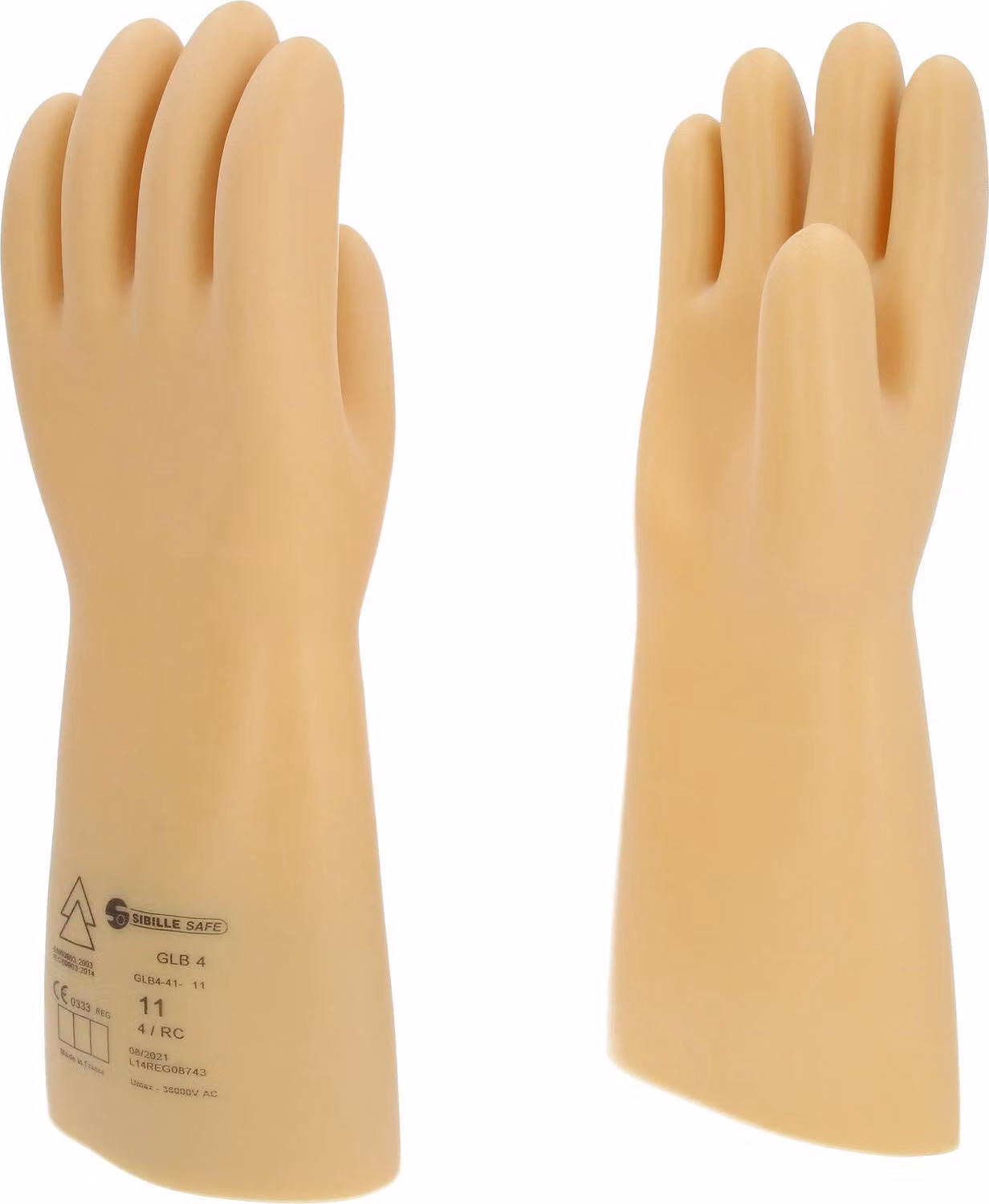KS TOOLS Guanto di protezione per elettricisti con isolamento protettivo taglia 11 classe 4 bianco - 117.0064