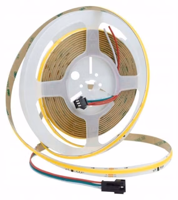 Striscia LED monocolore COB digitale, effetto fluente, 24V, 360 LED/metro, 13W/metro, luce fredda, 1170 lumen/metro, 5 metri