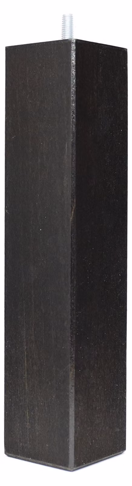 Set di 4 piedini in legno per letto, neri, altezza 25 cm