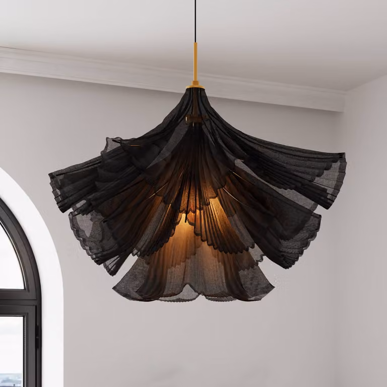 By Rydéns Lampada a sospensione Juliette, dimmerabile, Nero, Soggiorno / Sala da pranzo, Metallo, Design, Lampada a sospensione