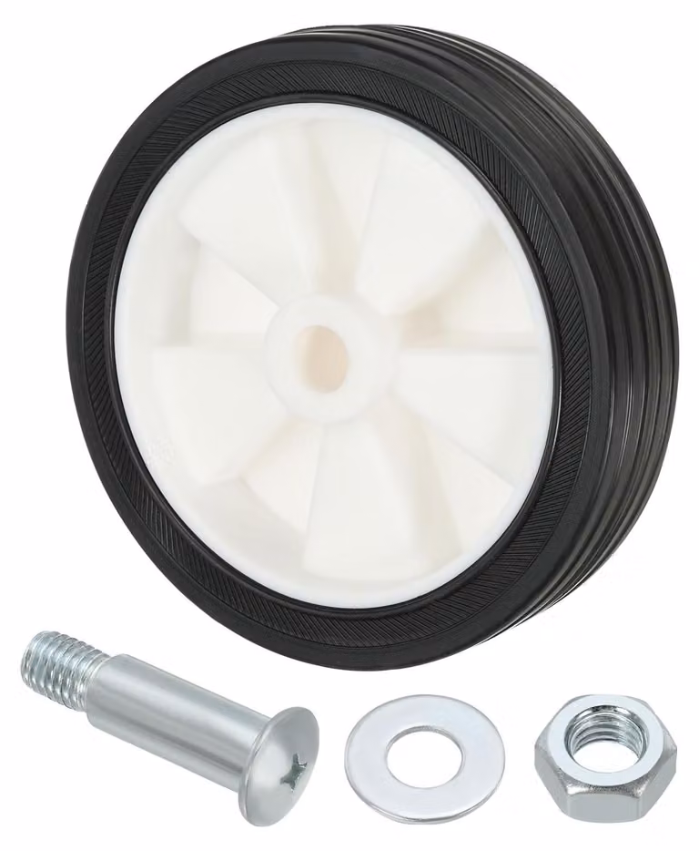 Ruota di ricambio per sedile motore - 5 pollici, bianca - Universale - Ruota per compressore d'aria