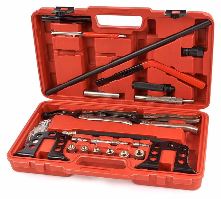 Set-kit montaggio e smontaggio paraoli delle valvole, universale, Hbm