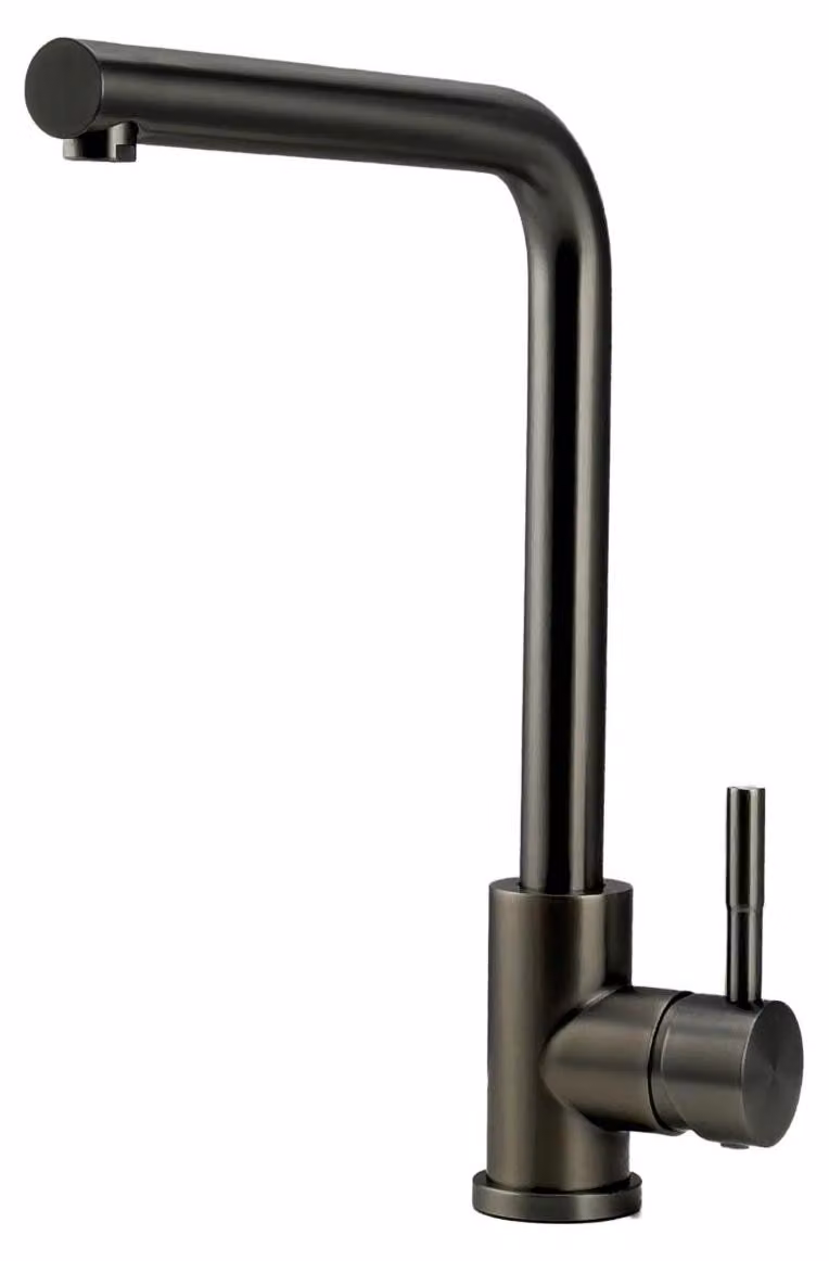 Miscelatore per cucina in acciaio inossidabile con rivestimento PVD, finitura "Gun Metal", modello PS8040-61, linea Pure.Sink