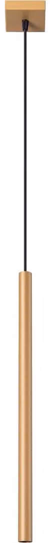 Lampada a sospensione PASTELO 1 oro 1xG9 8W acciaio 115x8x3.5cm Sollux Lighting
