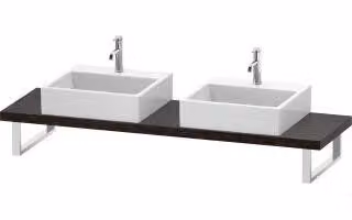 Consolle Duravit Cpmpact L-Cube 80-200x48cm, 2 A., asta 4,5cm, E d geb.