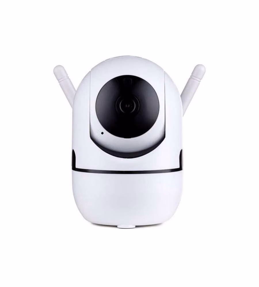 Telecamera di Videosorveglianza Interna IP WiFi PTZ V-TAC 2MP 1080p con Visione Notturna, Sensore di Movimento, Autotracking e Audio a 2 Canali, Colore Bianco