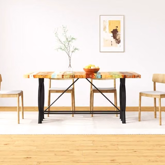Tavolo da Pranzo in Legno Massello di Recupero 180 cm 244800