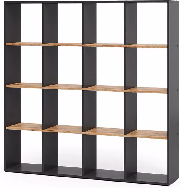 Scaffale Karree Antracite/Rovere dorato 142.4 x 143 cm Vicco