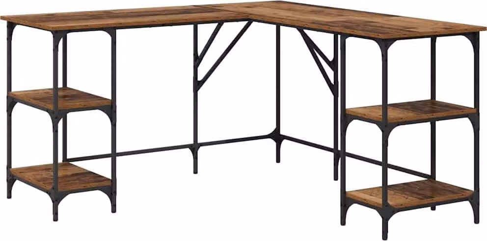 Scrivania Legno vecchio 139 x 139 x 75 cm Legno multistrato