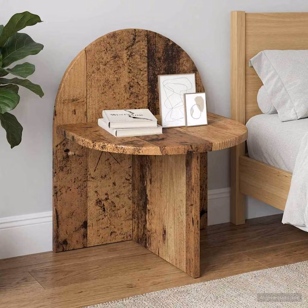 Comodino vidaXL in legno antico marrone L 40 cm x P 35,5 cm x H 45,5 cm