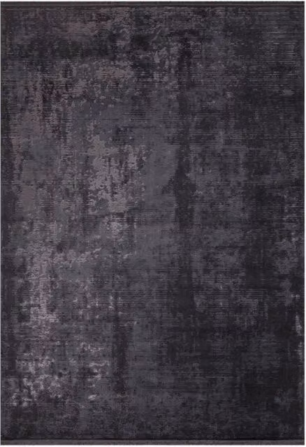 Tappeto antiscivolo vintage bambù colore antracite 160x230 EFFEZ