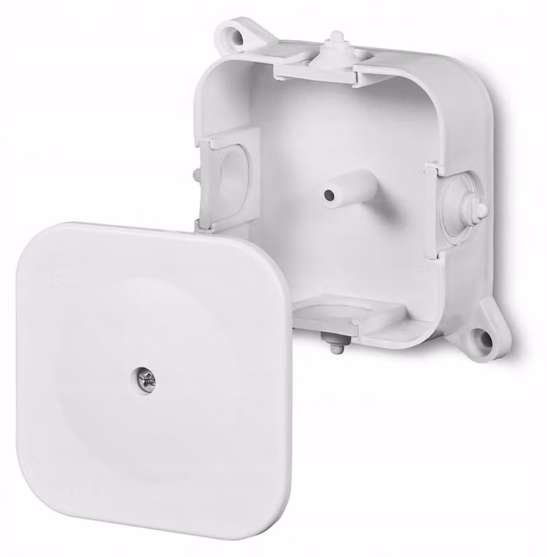 Cassetta ermetica di superficie 86x86x35 BIANCO