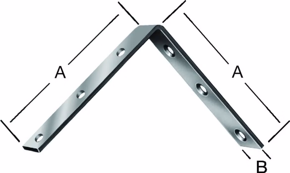 Angolo per sedia VORMANN 125x125x22mm acciaio, zincato