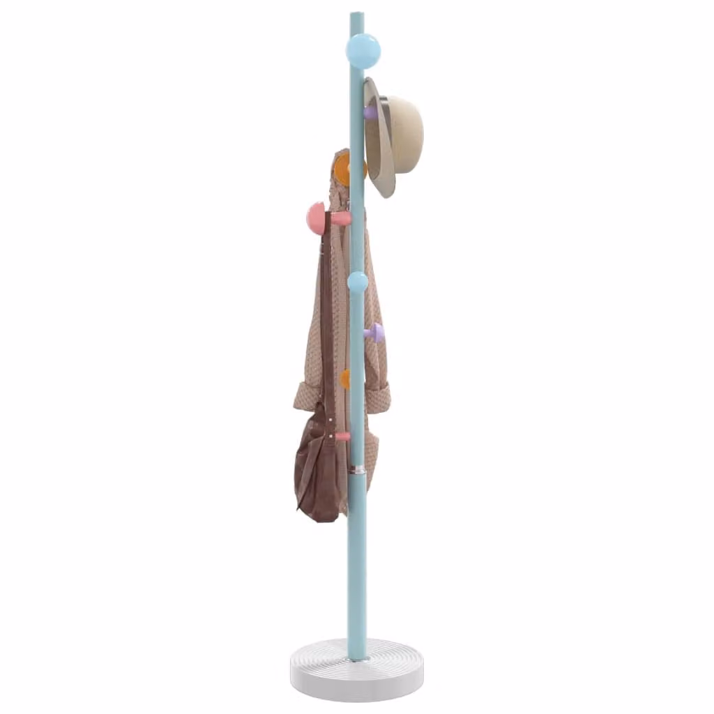 Appendiabiti vidaXL Blu in Metallo Verniciato con Ganci Distribuiti Altezza: 172 cm