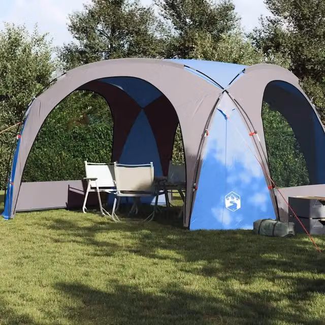 Tenda per Feste-Tenda da campeggio Blu Impermeabile 443314
