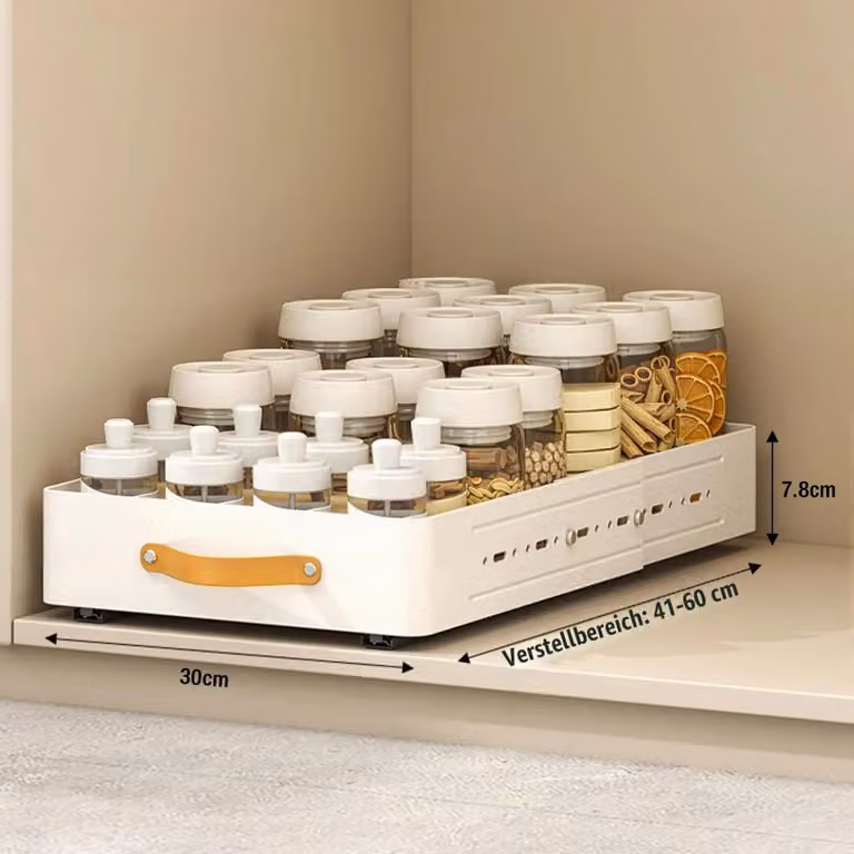 Mobiletto da cucina - Ripiano estraibile per la conservazione - Con cassetti - Larghezza 30 cm