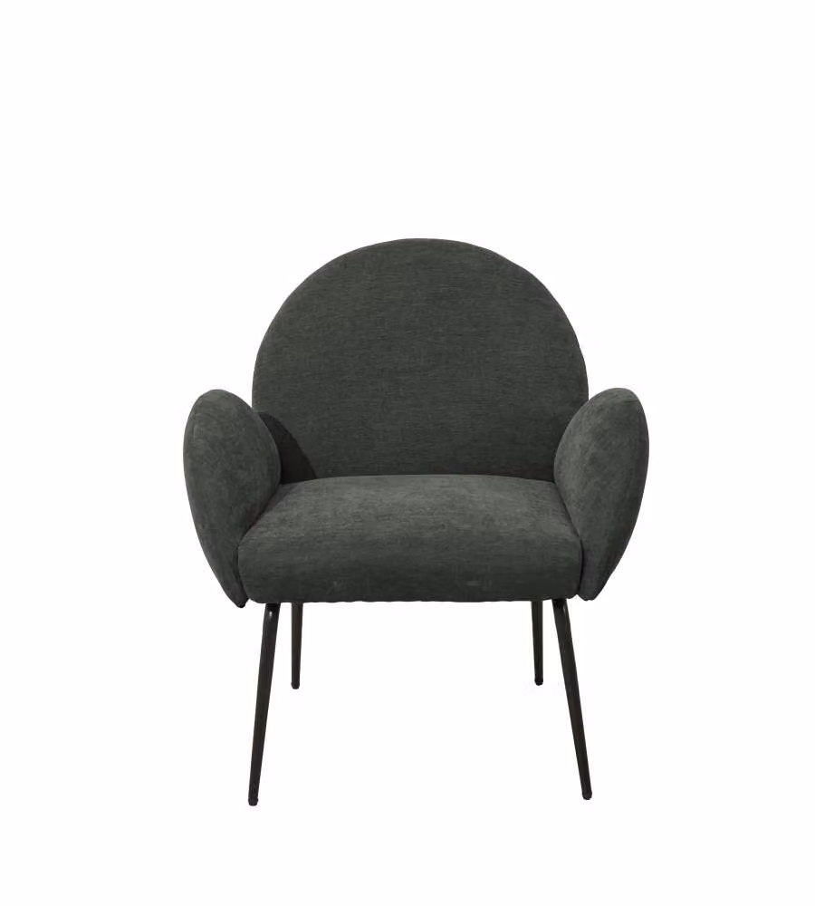 Domo Mea Poltroncina Fly Grigio Scuro 72x67,5x82 cm Tessuto Imbottito Moderna