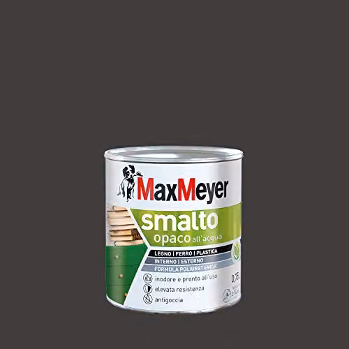MaxMeyer Smalto Opaco all'acqua Poliuretanico Marrone 0,75 l