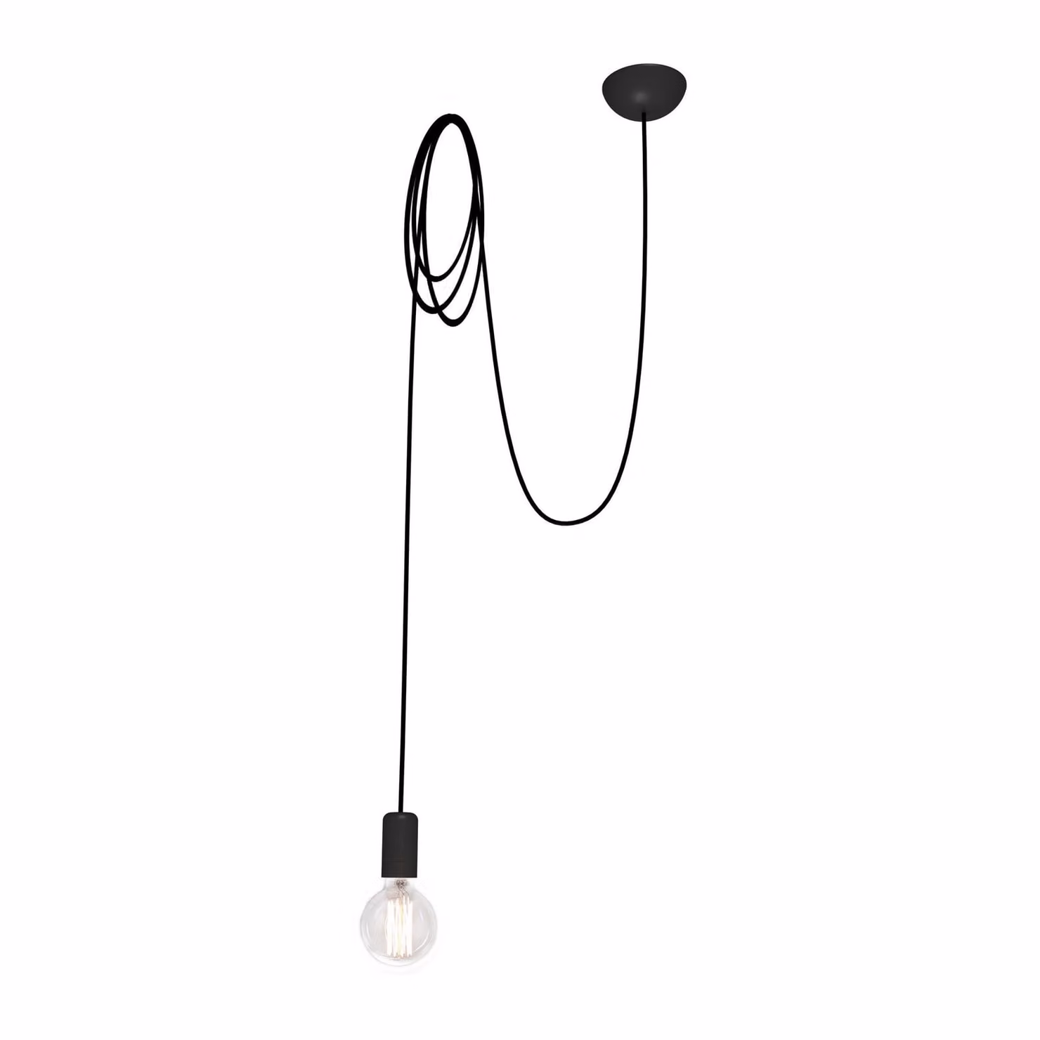 Lampadario SPIDER nero 1xE27x60W in plastica, dimensioni: 300x12x12 cm, IP20, Nowodvorski Lighting