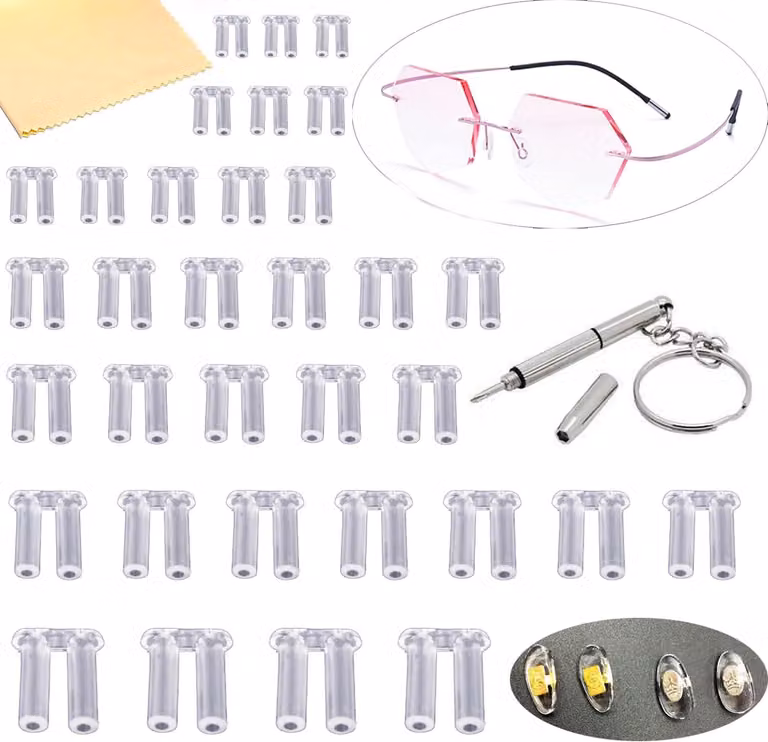 Set di accessori per vetro, 130 pezzi, in plastica, di diverse dimensioni, per lavori di bricolage