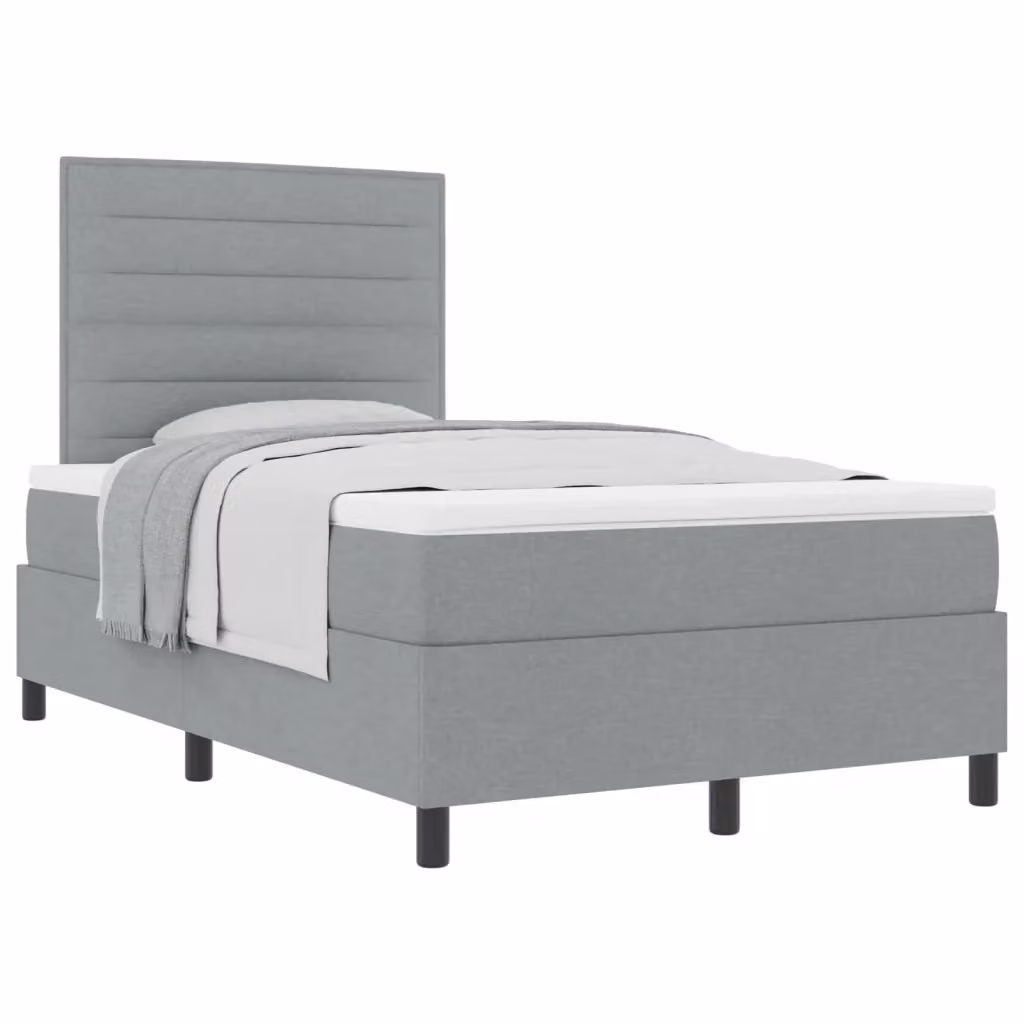 Letto con materasso a molle a tasche vidaXL Grigio L/P: 120 x 200 cm – 2