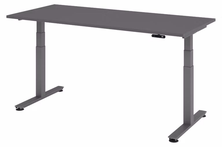 Scrivania elettrica bümö XDSM - Finitura: grafite, struttura: grafite, dimensioni: 180 x 80 cm
