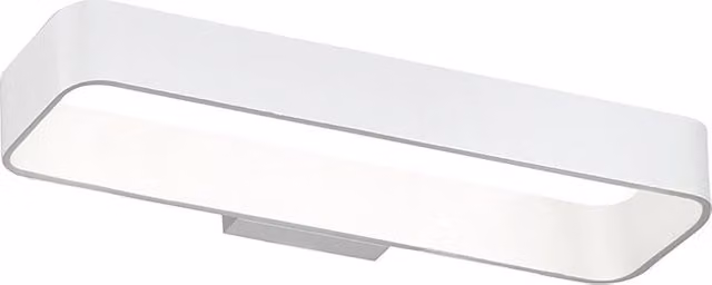 Applique LED da parete Klaus di Rossini Group in alluminio bianco, design minimalista, 10,5W 3000K IP54 per esterni e interni