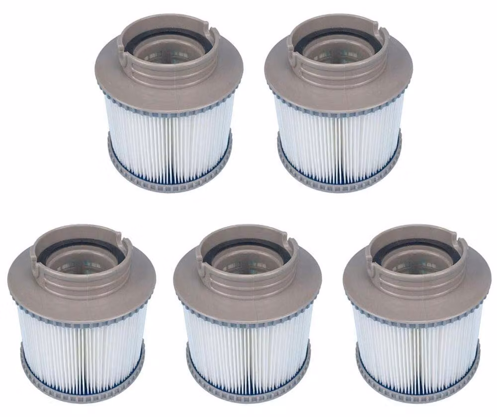 Filtro per vasca idromassaggio - Pacco da 5 - Per MSpa FD2089 - Filtro a pieghe ad alta portata