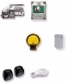 Kit Under per cancelli a battente Key Automation colore argento