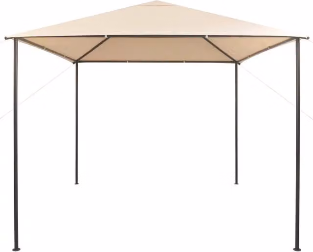 Gazebo Padiglione vidaXL in Acciaio Beige L/P: 300 x 300 cm, H: 290 cm – 1