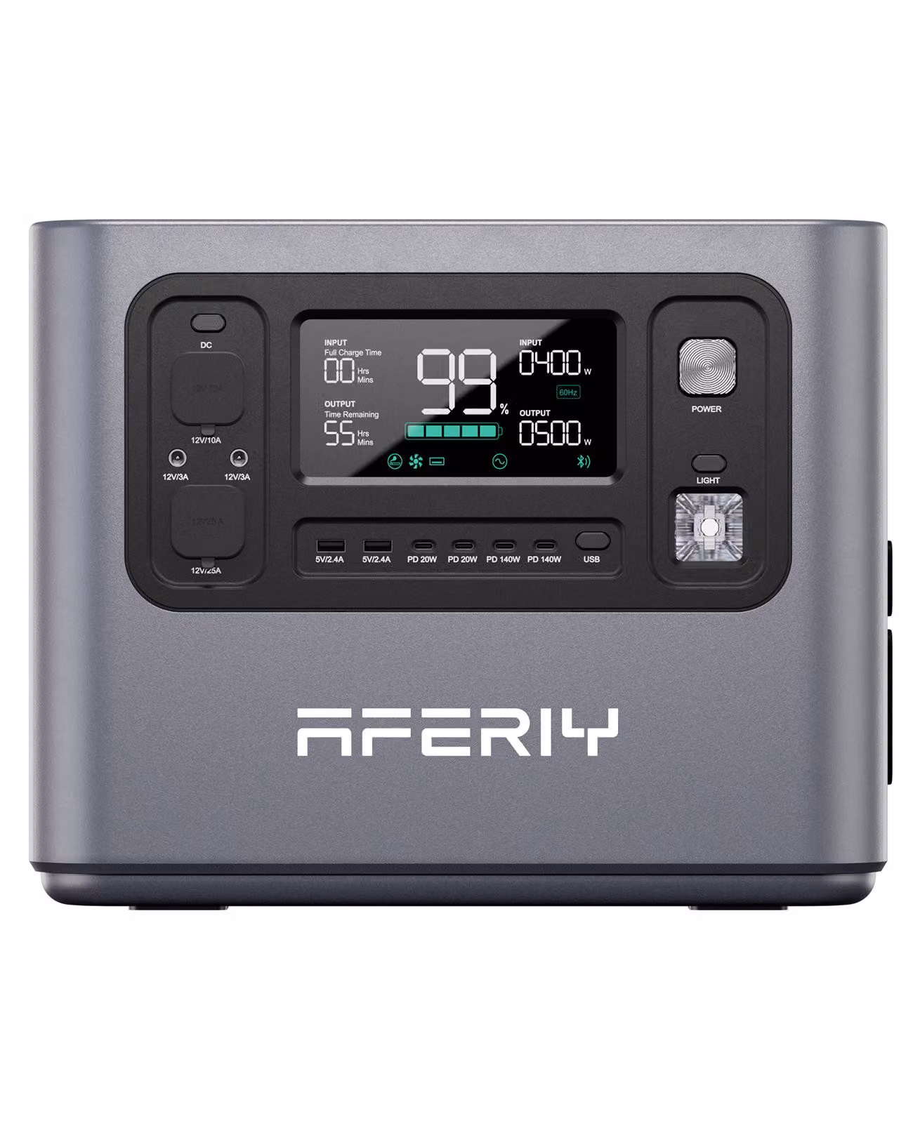 AFERIY P280 Power Station Portatile 2800 W 2048 Wh LiFePO4, Espandibile a 10,24 kWh, Ingresso Solare 1200 W