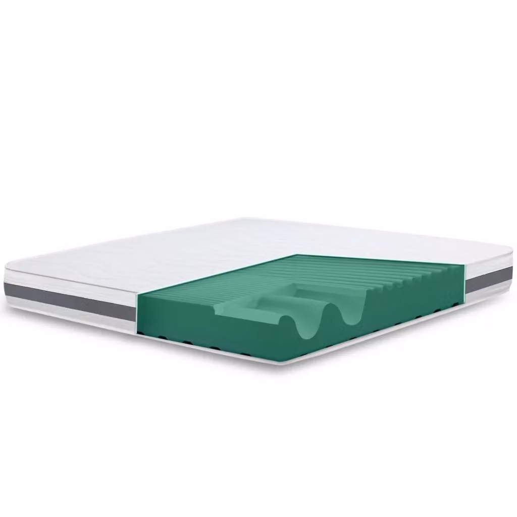 Materasso Singolo The White Stone in Memory Foam Antibatterico e Termoregolatore, Colore Bianco, L/P/H: 150 x 75 x 16 cm – 2