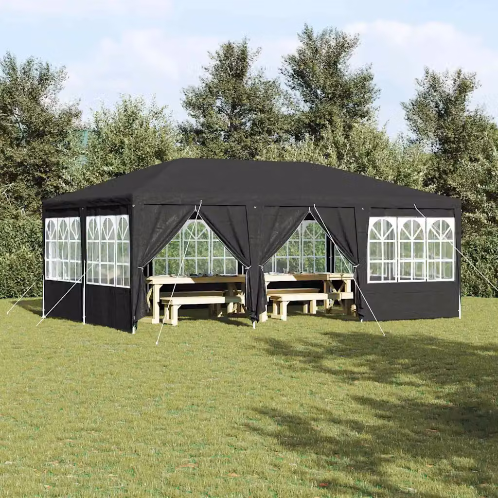 Tenda Party vidaXL Antracite in Polietilene L: 600 cm, P: 400 cm, H: 266 cm