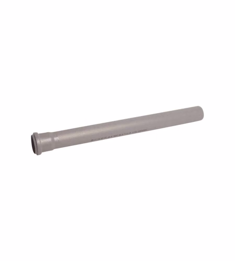 Tubo Scarico diam. 110 mm Polipropilene Lunghezza 15 cm con Guarnizione