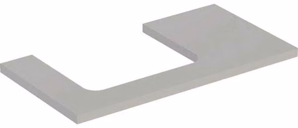 Geberit ONE Plaque de lavabo, découpe à gauche, pour lavabo à poser, 90x3x47cm, 505.303.00.7, 505.303.00.7