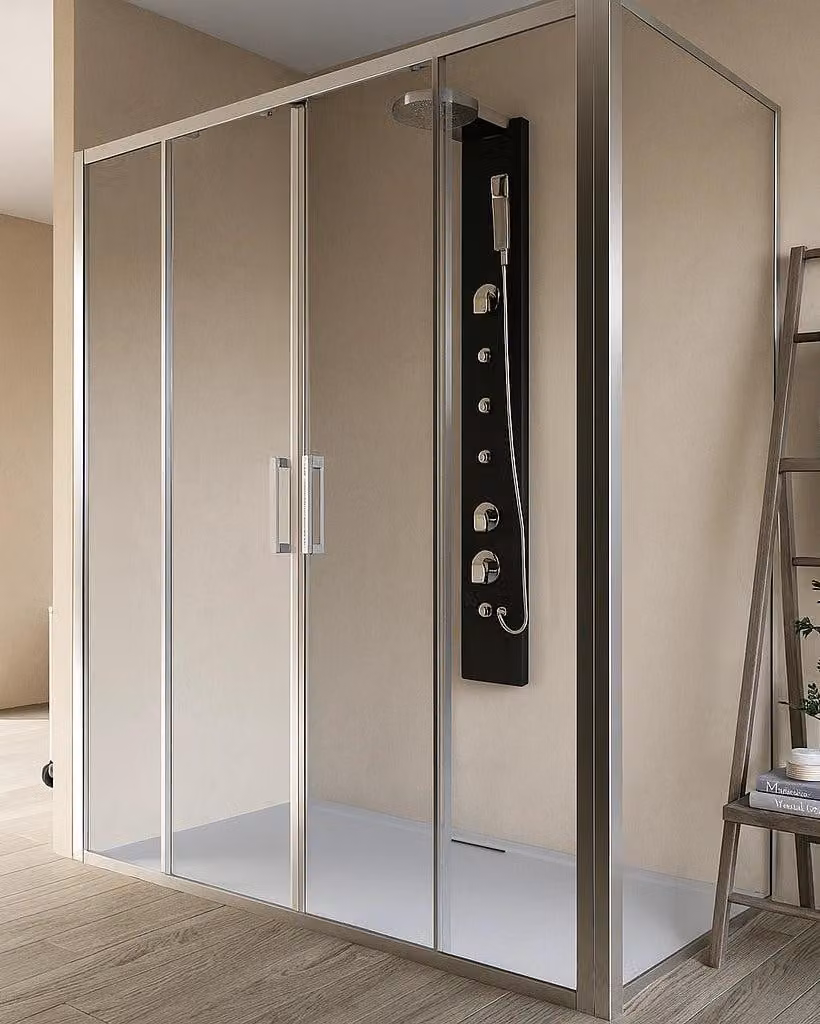 Box doccia 70x160 Marsiglia due scorrevoli reversibile H 195 cromo