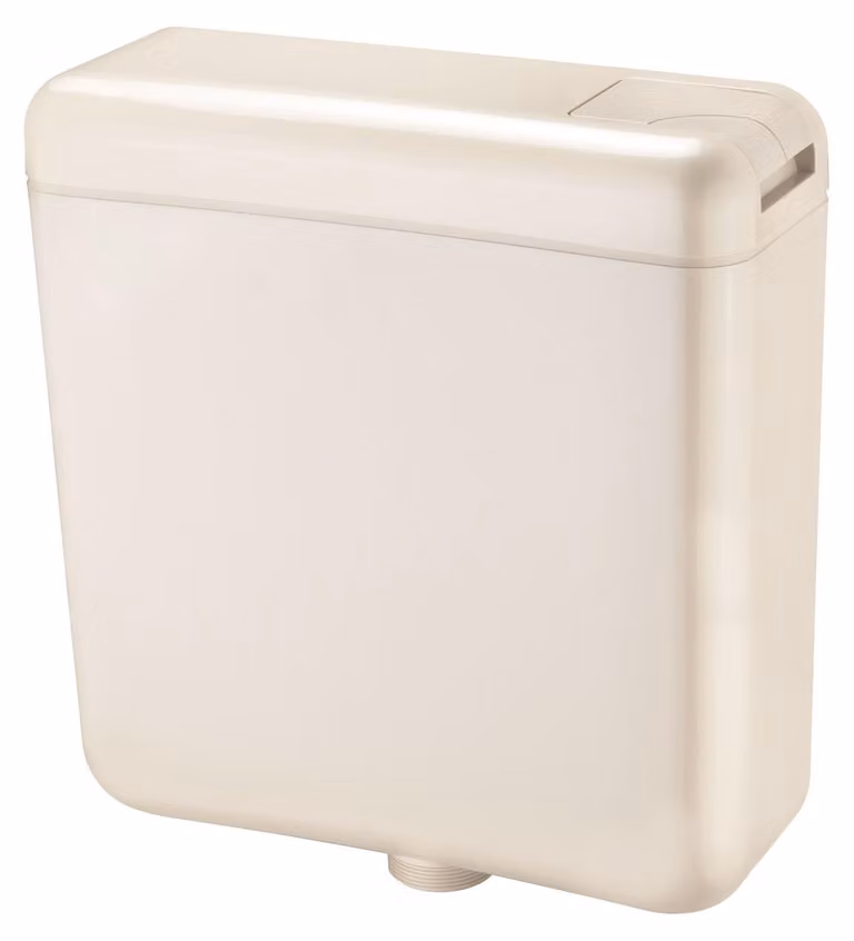 Cassetta scarico TRITON, beige, 6/9 litri, doppia funzione, da installare a parete