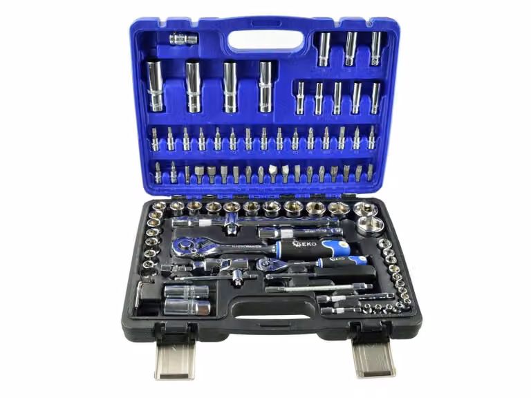 GEKO Set di lame 94 pezzi, 1/2", 1/4", acciaio CrV G10100