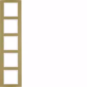 Berker 10153046 Cornice in alluminio, oro/bianco polare Berker B.3