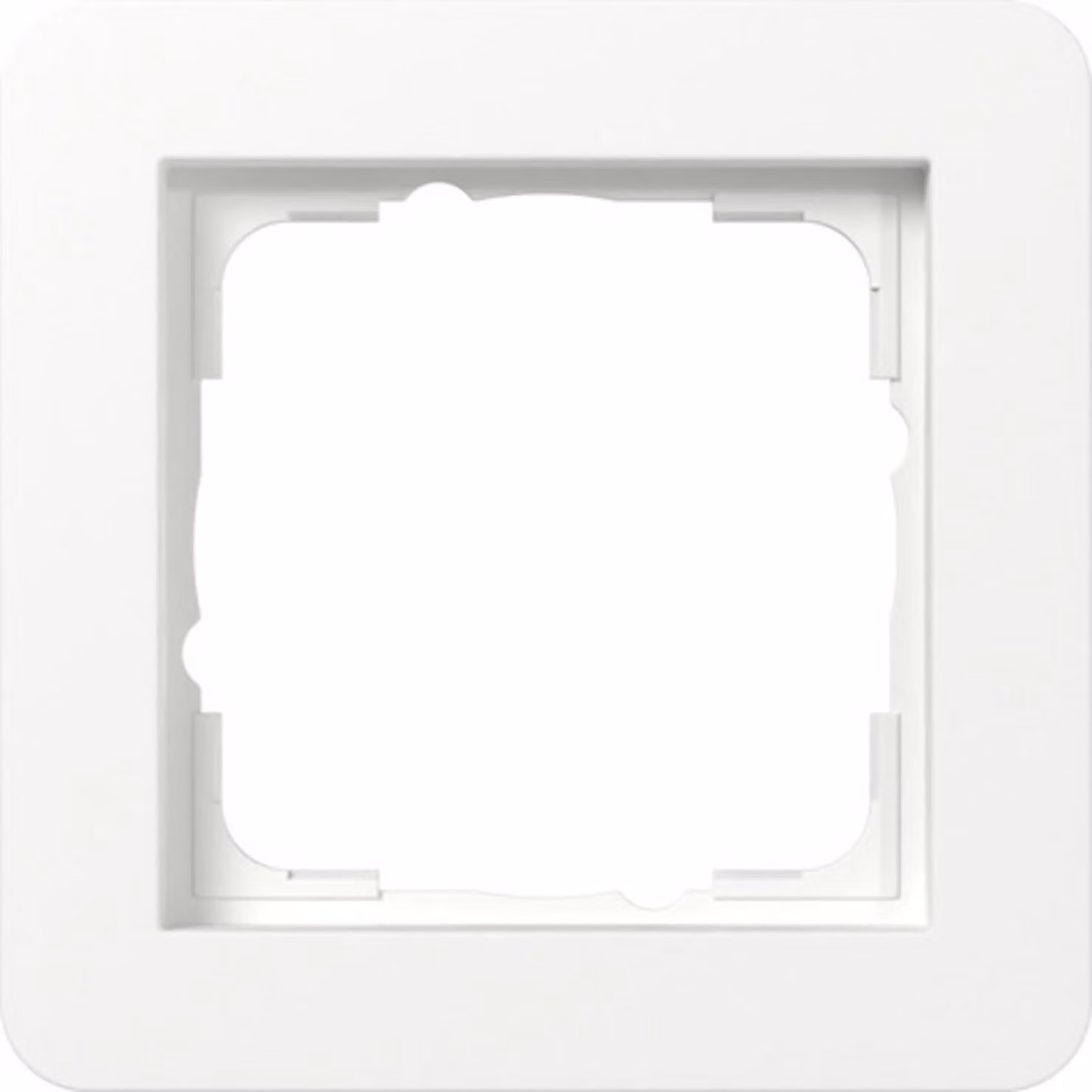 Gira cover frame 1f Gira E1 bianco puro m 0211151