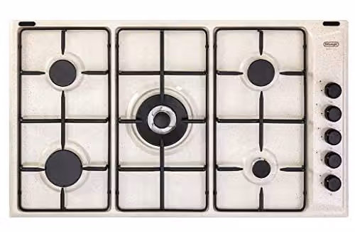 DE LONGHI FLS 59 DD PIANO COTTURA A GAS AVENA 90 CM 5 FUOCHI 1 DOPPIA CORONA FLS59DD
