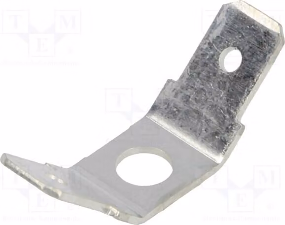 Connettore a morsetto, piatto, avvitabile, modello BM 02013 - Terminali a saldare M4, 6,3 mm, 0,8 mm, 2 connettori maschio