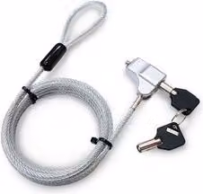 Cavo con lucchetto per notebook Hamlet Silver XNBLOCK200KW