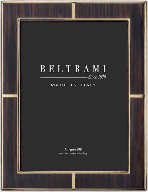 Portafoto singolo Beltrami Miro Silver in rovere oro e argento per foto 15x20 cm